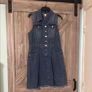 Joie Blue jean Sundress with Collar